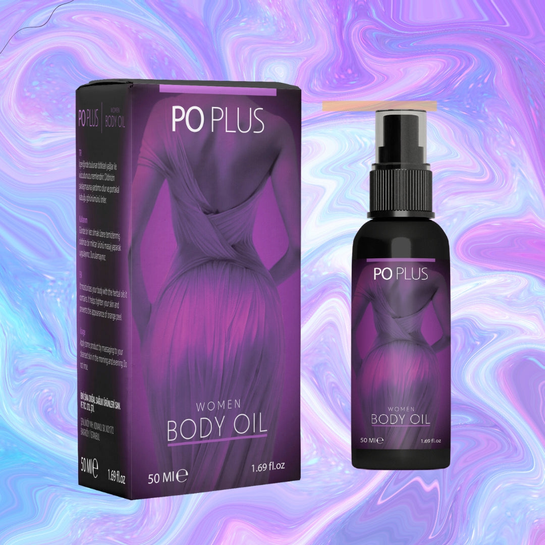 Po Plus Kadınlara Özel | Bitkisel Kalça Sıkılaştırıcı & Toparlayıcı | Masajla Estetik Görünüm 50 ml