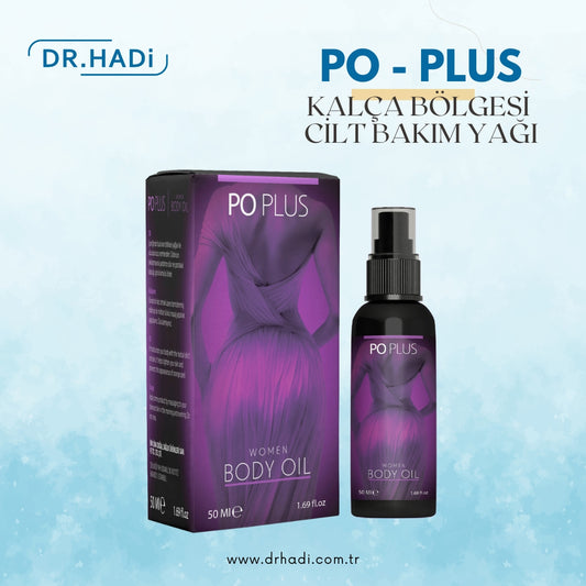 Po Plus Kadınlara Özel | Bitkisel Kalça Sıkılaştırıcı & Toparlayıcı | Masajla Estetik Görünüm 50 ml