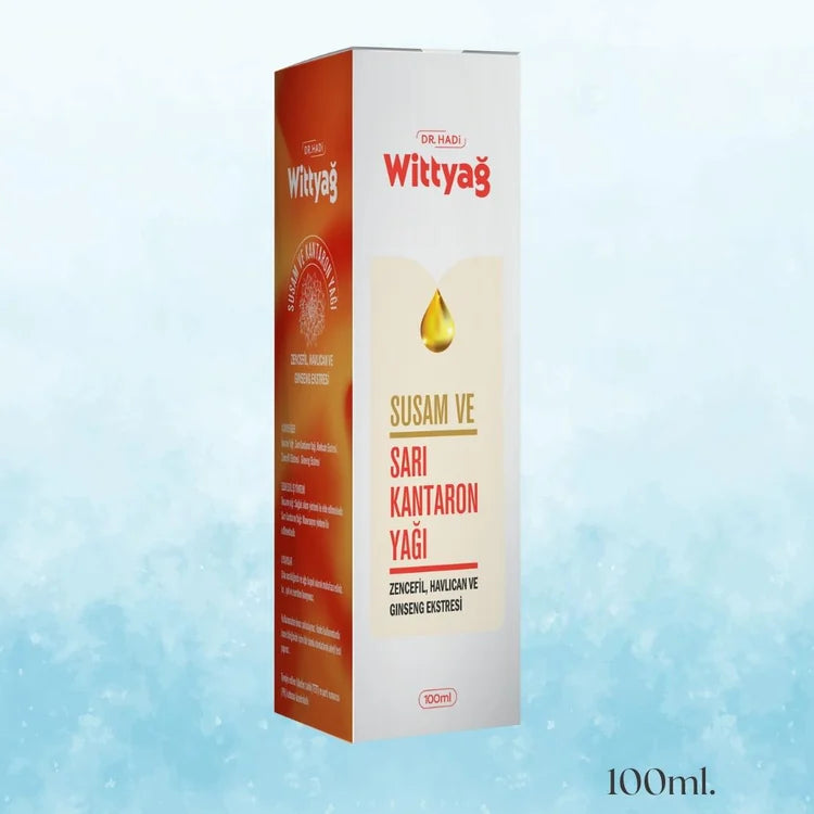 Wittyağ Bitkisel Masaj Yağı | Sarı Kantaron / Ginseng & Zencefil Ekstreli | Doğal Cilt Bakımı 100 ml