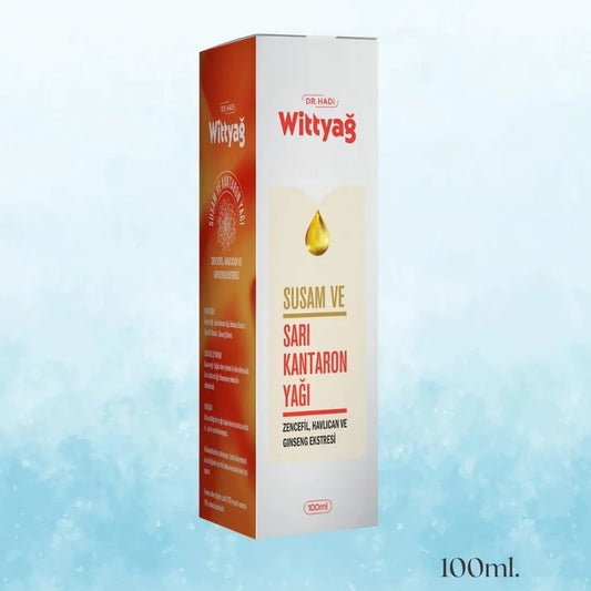 Wittyağ Bitkisel Masaj Yağı | Sarı Kantaron / Ginseng & Zencefil Ekstreli | Doğal Cilt Bakımı 100 ml