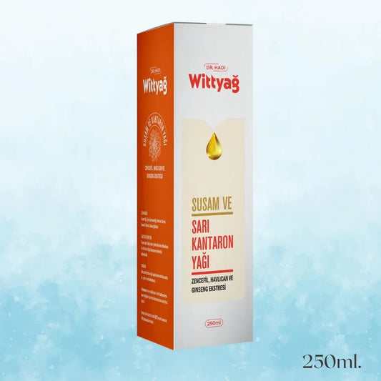 Wittyağ 250 ml Bitkisel Masaj Yağı | Sarı Kantaron / Ginseng & Zencefil Ekstreli | Doğal Cilt Bakımı
